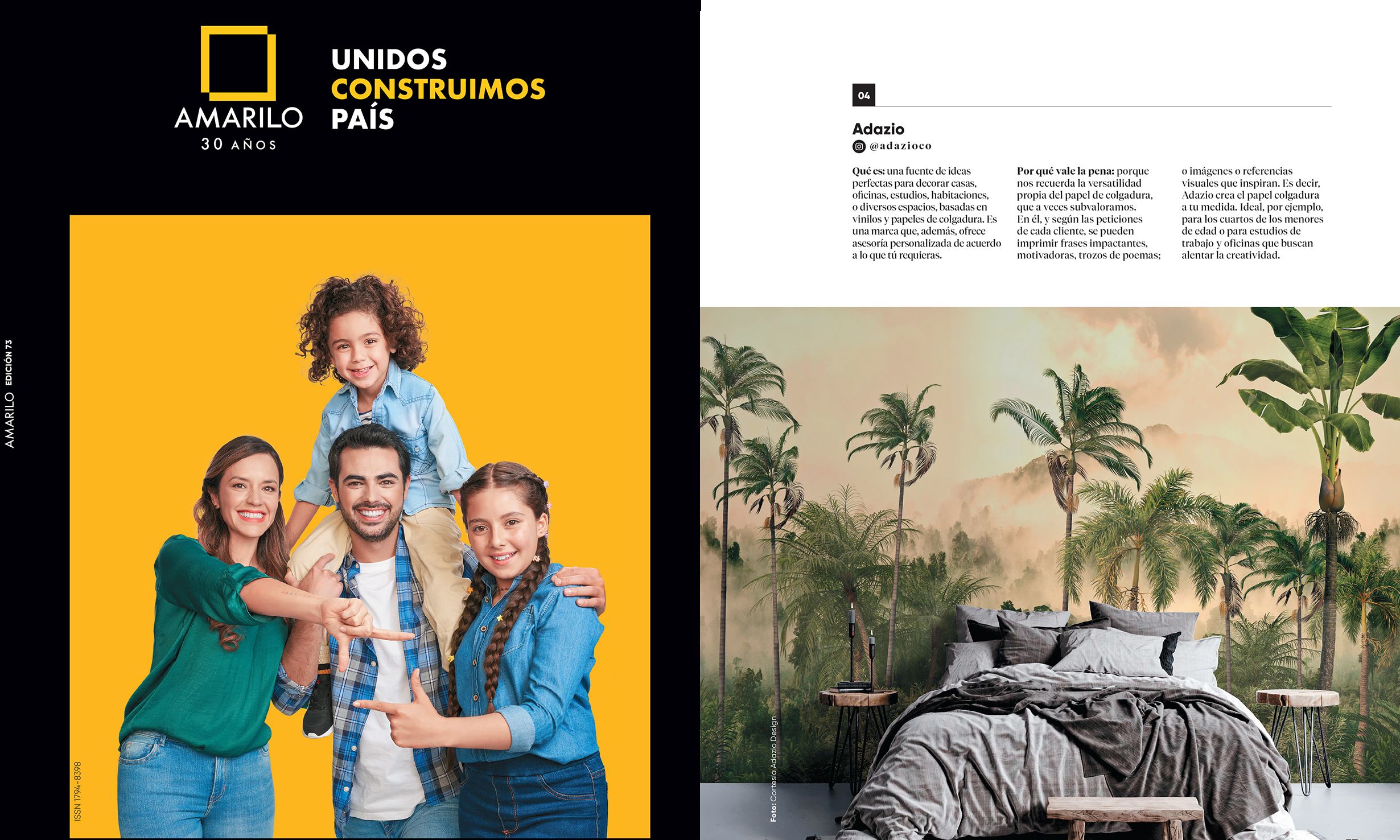 Adazio en Revista amarilo